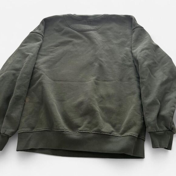 ANINE BING forest green White Tiger Graphic Pullover S | Organic Cotton Street L - Picture 5 of 8